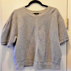 JCrew Puff Sleeve Terrycloth Sweatshirt Top